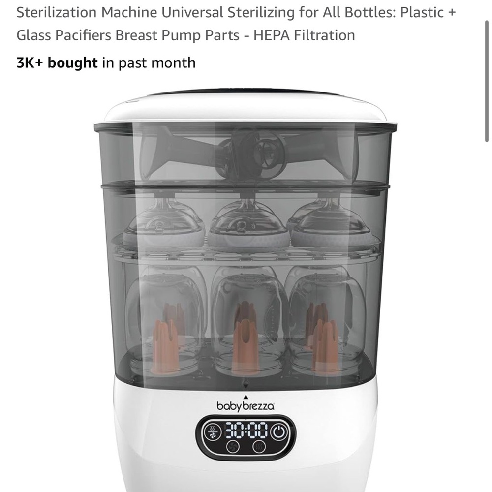 Baby brezza bottle sterilizer